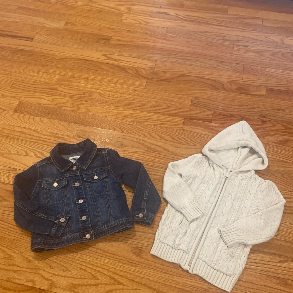 Denim Coat & Sweater Combo